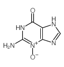 6H-Purin-6-one,2-amino-1,9-dihydro-, 3-oxide结构式
