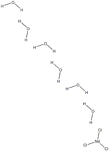 Neodymium(III) chloride hydrate structure