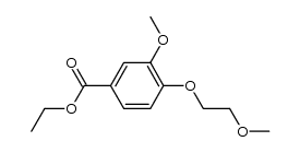 ethyl 3-methoxy-4-(2-methoxyethoxy)benzoate结构式