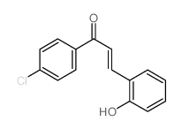 1-(4-chlorophenyl)-3-(2-hydroxyphenyl)prop-2-en-1-one结构式