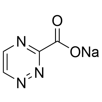 1,2,4-三嗪-3-羧酸钠盐结构式