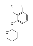 6-Fluoro-2-tetrahydropyran-2-yloxybenzaldehyde Structure