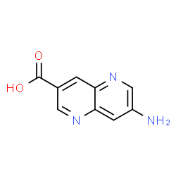7-氨基-1,5-萘啶-3-羧酸结构式