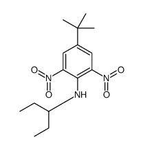 4-tert-butyl-2,6-dinitro-N-pentan-3-ylaniline Structure