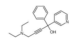4-(diethylamino)-1-phenyl-1-pyridin-3-ylbut-2-yn-1-ol Structure