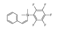 dimethyl-(2,3,4,5,6-pentafluorophenyl)-(2-phenylethenyl)silane Structure