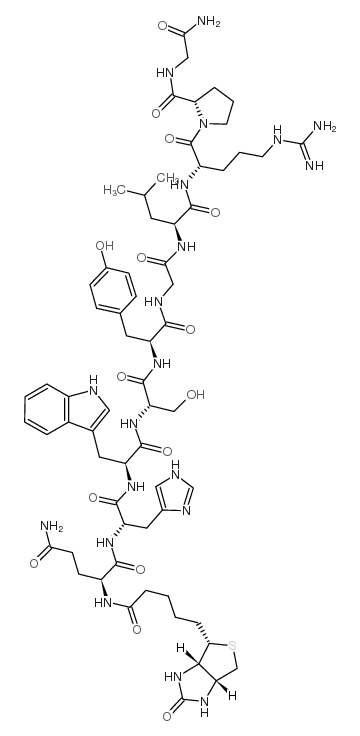 Biotinyl-(Gln1)-LHRH trifluoroacetate salt structure