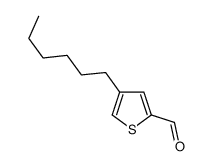 4-己基噻吩-2-甲醛结构式