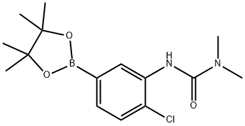 3-二甲氨基脲基-4-氯苯硼酸频哪醇酯结构式