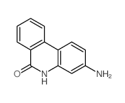 6(5H)-Phenanthridinone,3-amino-结构式