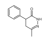 6-Methyl-4-phenyl-4,5-dihydropyridazin-3(2H)-one结构式