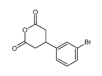 4-(3-bromophenyl)oxane-2,6-dione Structure