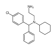 N-[α-(p-Chlorophenyl)benzyl]-N'-cyclohexylethylenediamine结构式