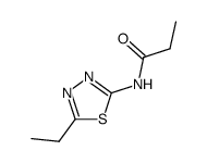 N-(5-ethyl-1,3,4-thiadiazol-2-yl)propanamide Structure