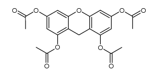 1,3,6,8-tetraacetoxy-xanthene结构式