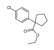 1-(4-氯苯基)-环戊烷羧酸乙酯结构式