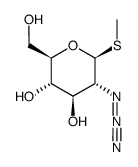 .beta.-D-Glucopyranoside, methyl 2-azido-2-deoxy-1-thio- Structure