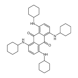 1,4,5,8-tetrakis(cyclohexylamino)anthracene-9,10-dione结构式