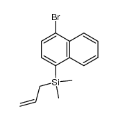 1-allyldimethylsilyl-4-bromonaphthalene Structure