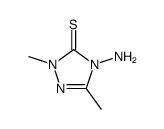 4-amino-2,5-dimethyl-1,2,4-triazole-3-thione结构式