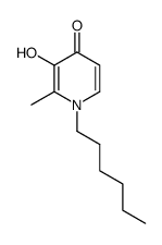 1-Hexyl-3-hydroxy-2-methylpyrid-4-one Structure