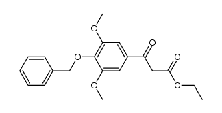 ethyl 3-(4-benzyloxy-3,5-dimethoxyphenyl)-3-oxopropionate结构式