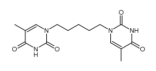 1,1'-(1,5-pentanediyl)bis[thymine]结构式