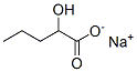 2-hydroxyvaleric acid sodium salt Structure