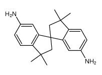 6,6'-Diamino-3,3,3',3'-tetramethyl-1,1'-spirobi-indan结构式