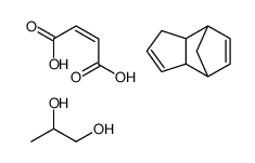 (2E)-2-丁二酸与1,2-丙二醇和3A,4,7,7A-四氢-4,7-亚甲基-1H-茚的聚合物结构式