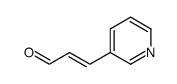 反式3-(3-吡啶基)丙烯醛结构式