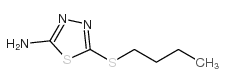 5-BUTYLSULFANYL-[1,3,4]THIADIAZOL-2-YLAMINE结构式