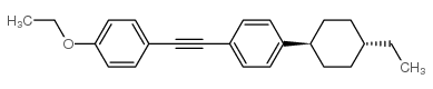 反式-1-乙氧基-4-(2-(4-(4-乙基环己基)苯基)乙炔)苯结构式