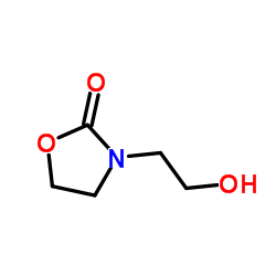 3-(2-羟乙基)-2-恶唑烷酮结构式