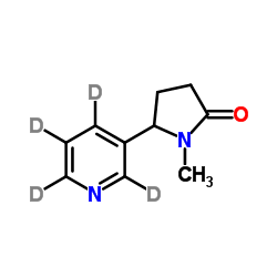 1-Methyl-5-[(2H4)-3-pyridinyl]-2-pyrrolidinone Structure