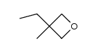 3-methyl 3-ethyl oxetane Structure