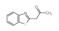 1-(2-苯并噻唑)-2-丙酮结构式