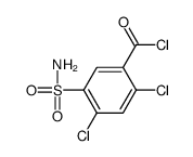 2,4-dichloro-5-sulfamoylbenzoyl chloride结构式