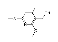 (4-iodo-2-methoxy-6-trimethylsilylpyridin-3-yl)methanol Structure