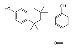 甲醛与苯酚和4-(1,1,3,3-四甲基丁基)苯酚的聚合物结构式