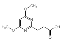 3-(4,6二甲氧基嘧啶-2-基)丙酸结构式