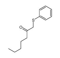1-phenylsulfanylheptan-2-one Structure