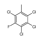 1,2,3,5-tetrachloro-4-fluoro-6-methylbenzene Structure