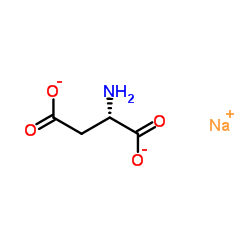 Butanedioate, 2-amino-, sodium salt, (2S)- (1:1) Structure