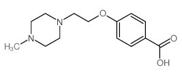 4-[2-(4-methylpiperazin-1-yl)ethoxy]benzoic acid结构式