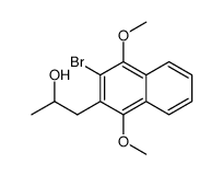 1-(3-溴-1,4-二甲氧基萘-2-基)-2-丙醇结构式