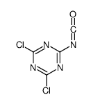 2,4-dichloro-6-isocyanato-1,3,5-triazine结构式