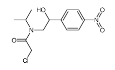2-chloro-N-[2-hydroxy-2-(4-nitro-phenyl)-ethyl]-N-isopropyl-acetamide Structure
