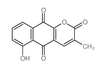 2H-Naphtho[2,3-b]pyran-2,5,10-trione,6-hydroxy-3-methyl-结构式
