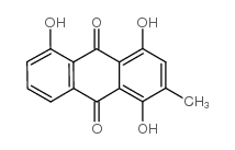 9,10-Anthracenedione,1,4,5-trihydroxy-2-methyl- Structure